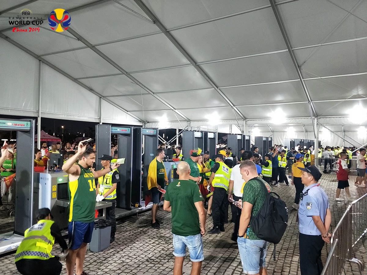 2019篮球世界杯采用9728太阳集团安检机安检门等安检设备